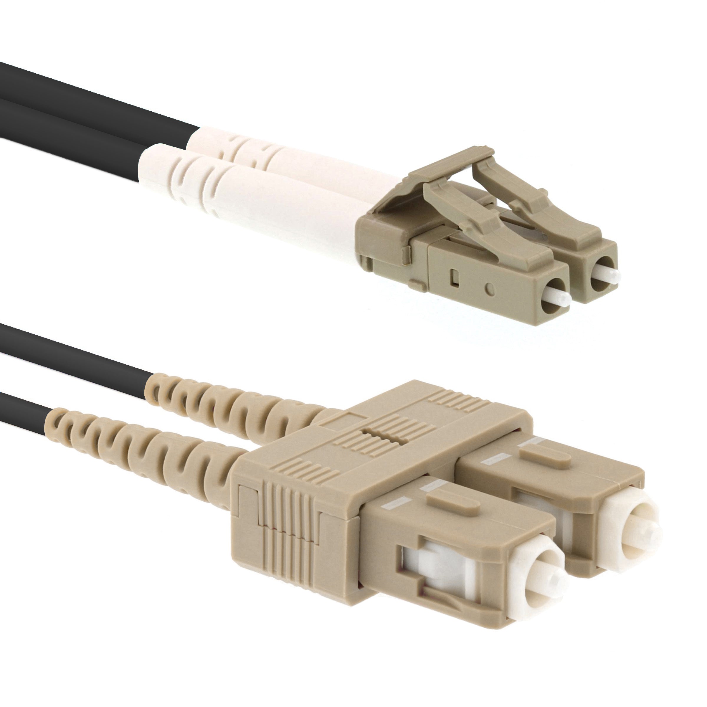 CCD LC-SC Multimode OM1 Duplex Fibre Optic Patch Cable