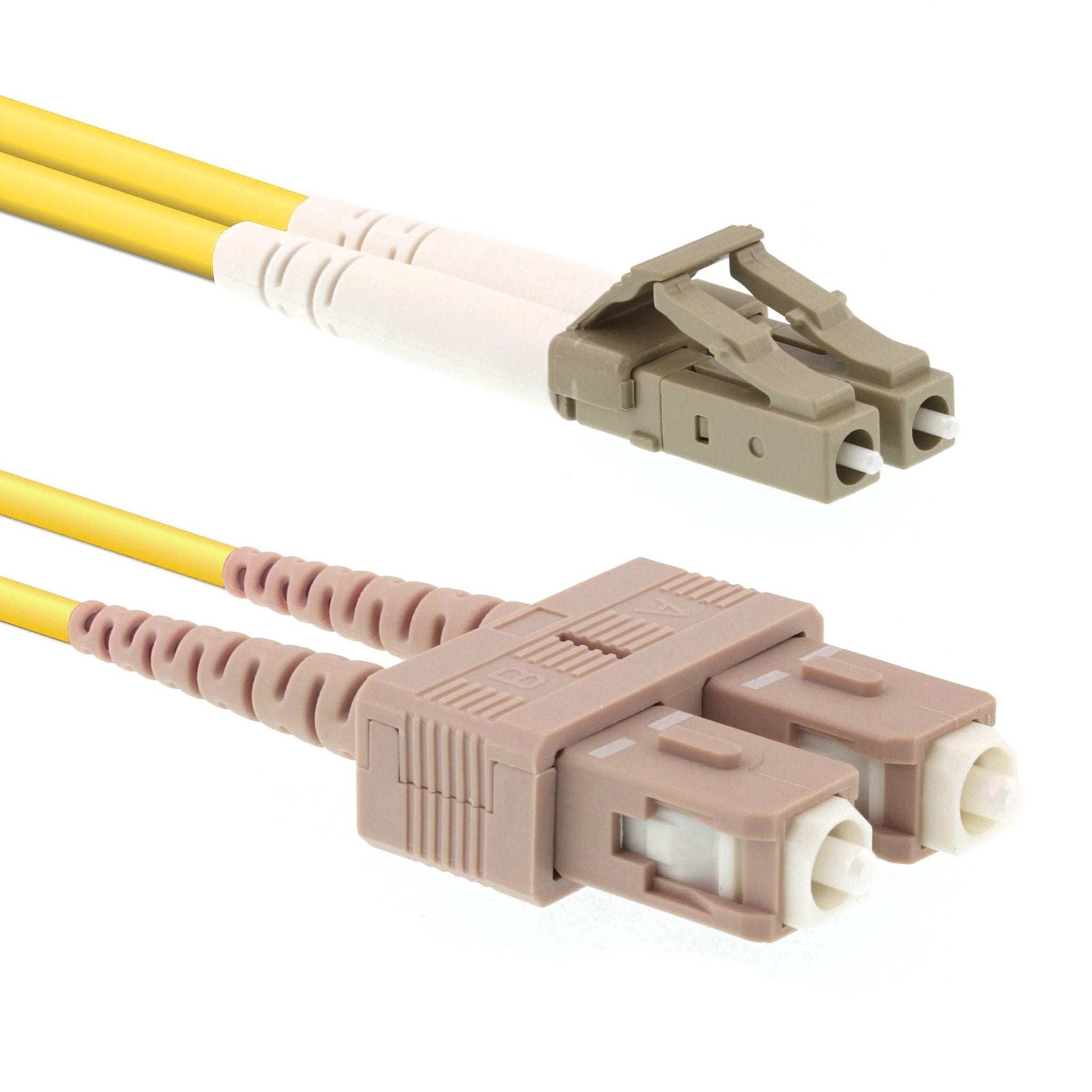 CCD LC - SC Multimode OM3 Duplex Fibre Optic Patch Cable - CCD Networking