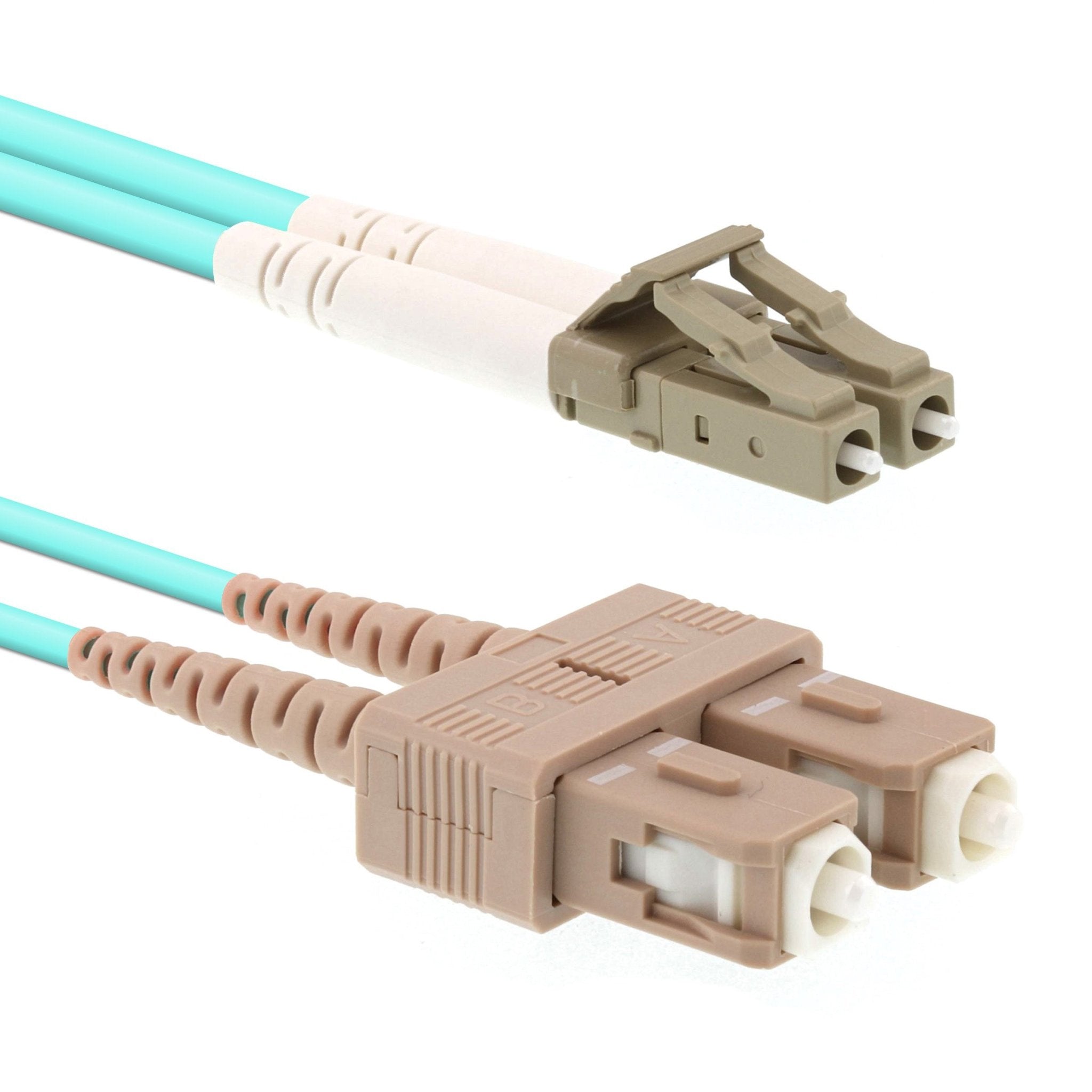 CCD LC - SC Multimode OM4 Duplex Fibre Optic Patch Cable - CCD Networking