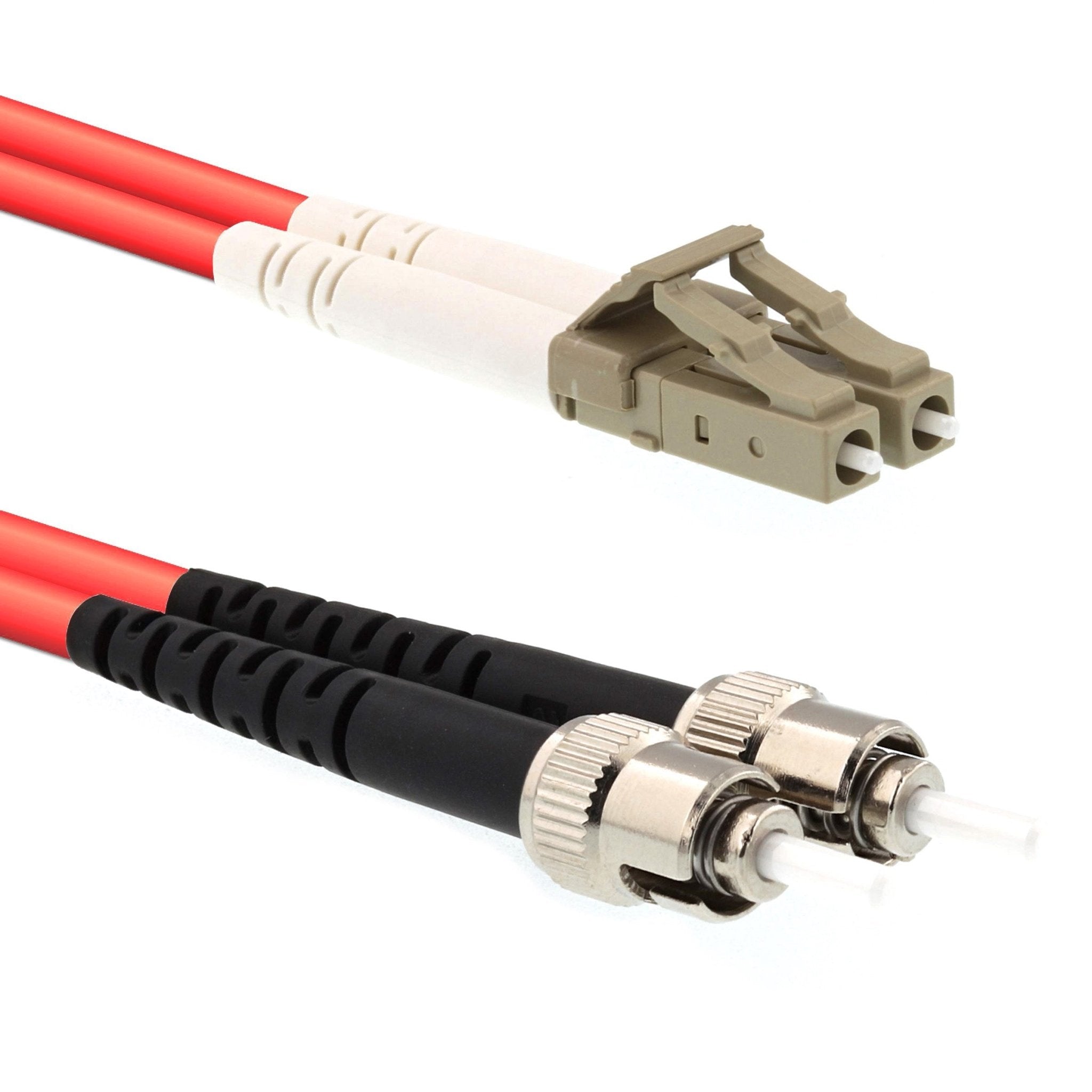 CCD LC - ST Multimode OM3 Duplex Fibre Optic Patch Cable - CCD Networking